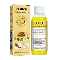 Liquide éclaircissant puissant OEM pour le corps et le visage, éliminateur de peaux mortes, exfoliant, nourrissant, blanchissant, peeling jaune, végétalien
