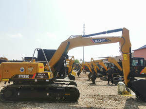 Conception originale Pelles sur chenilles d'occasion Sany Sy135c Pro haute performance Pelles moyennes 13t Pelles excavatrices godets Sy135c en vente - Product Image 3