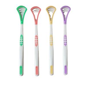 Pulitore per la lingua in plastica resistente, efficace rimuovi placca linguale con impugnatura ergonomica, ideale per l'igiene orale quotidiana - Product Image 4