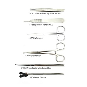 Kit Profesional de Disección Quirúrgica, Set de Anatomía, Instrumentos Quirúrgicos de Acero Inoxidable, Bisturís, Cuchillas Ajustables, Estuche de Transporte - Product Image 6