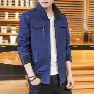 เสื้อแจ็คเก็ตผ้าฝ้ายลำลองผู้ชายสไตล์เกาหลีรุ่นใหม่ประจำฤดูใบไม้ร่วงปี 2025  โลโก้แบบกำหนดเอง ทรงเข้ารูป แฟชั่นทันสมัย สวมใส่สบาย - Product Image 6
