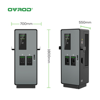 Estación de Carga para Vehículos Eléctricos Ovrod Comercial de 60KW, Montaje en Suelo, Doble Pistola, Carga Rápida DC Gbt, Ocpp 2.0.1