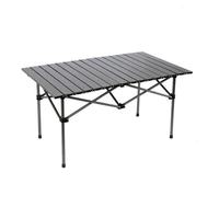 95*55cm Tragbarer Klappbarer Eierrollentisch aus Hochkarbon-Stahl für Outdoor-Picknick, Camping, BBQ, Strand, Reisen, Outdoor-Möbel