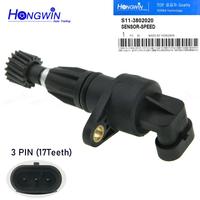 Authentique N° Capteur de vitesse d'odomètre S113802020 compatible avec Chery QQ 1.1 1.8L Moteur S11-3802020, S11-3802020BA, S11-3802020