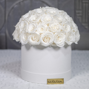 UKIQUEEN Vente en gros de luxe Champagne réel Roses Preseved Last a Year Eeuwige Infinite Rosen Immortal Forever Fleurs Eternal Roses - Product Image 1