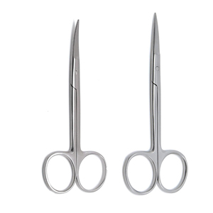 Ciseaux à ongles professionnels en acier inoxydable pour gauchers, pointe en forme de flèche, haute qualité, certifiés classe I, micro-ciseaux chirurgicaux pour iris - Product Image 2