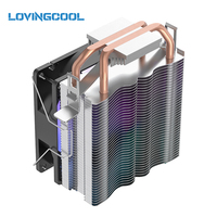 Fournisseur vérifié LOVINGCOOL, OEM ODM, refroidisseur de processeur personnalisé sur mesure avec logo, refroidisseur ATX, dissipateur thermique universel pour processeur, tubes de transfert de chaleur à contact direct