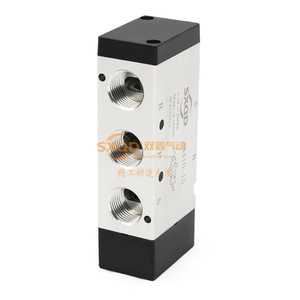 Vanne de commande pneumatique simple à deux positions et cinq voies SXQD 4A410, 15 ports, taille 1/4 po pour le contrôle des cylindres pneumatiques - Product Image 2
