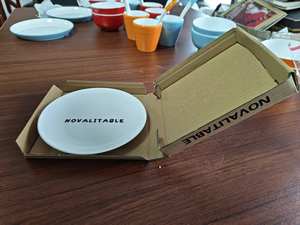 จานเซรามิก NOVALITABLE พิมพ์ลายพร้อมสลักโลโก้ ลวดลายสั่งทำได้ สำหรับฤดูกาลเปิดเทอมและงานรับปริญญา DIY - Product Image 5