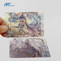 Carte de visite 3D lenticulaire en PVC personnalisée avec superposition, estampage à chaud et fonctions anti-rayures pour l'envoi de produits alimentaires et de confiseries