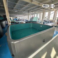 Piscine gonflable rectangulaire grande taille pour extérieur, idéale pour la famille, en matériau Drop Stitch – Offre spéciale usine