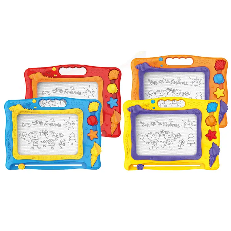 Tablette d'écriture lumineuse et musicale pour enfants, dessin magnétique en plastique éducatif, table d'écriture de peinture, effaçable, pour bébé