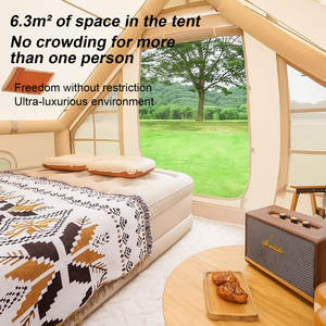 Hochwertiges Aufblasbares 5-Personen-Zelt für Outdoor-Camping, 6,3㎡, mit Dachfenster, 420D Oxford-Gewebe, Wasserdicht, Mesh, Ein Schlafzimmer, Perfekt für Glamping - Product Image 5