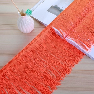 Bán Buôn Chất Lượng Cao 12Inch 30Cm Nylon Đôi Chủ Đề Ren Tua Rìa Vải Cho Ăn Mặc - Product Image 6