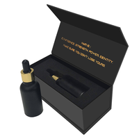 Boîte d'emballage magnétique rigide personnalisée pour huiles essentielles, boîte de luxe pour flacon compte-gouttes en verre de 30 ml, boîte d'emballage pour huile capillaire, sérum, soins de la peau