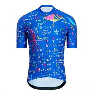 Jersey de Ciclismo de Manga Corta Transpirable con Diseño Nuevo y Estampado de Fórmulas Matemáticas, Secado Rápido, Ropa de Ciclismo para Ciclistas - Product Image 1