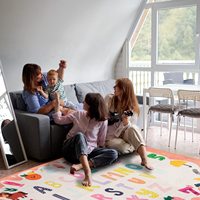 Tapis d'éveil éducatif antidérapant pour bébé, motif chiffres, mignon, pour le sol