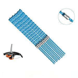 A6487 Paquete de 10 Cintas de Nylon Resistentes para Desbrozadora, 3.5mm 40cm, Azul con Hebilla, para Black&Decker GL680 GL685 GL69 - Product Image 1