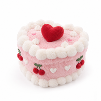 Peluche Gâteau Kawaii Personnalisée, Vente en Gros Directe Usine, Adorable Animal en Peluche Fruits Cœur Dessert, Fournisseur Fabricant OEM