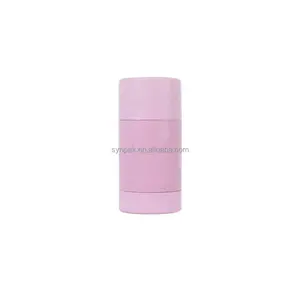 75ml Colors Empty ECO Biodegradable Wheat Straw PCR Twist Up Deodorant Container Stick Round Tube Packaging