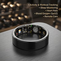 OEM Smart Ring für iOS & Android Gesundheits-Herzfrequenz-Tracker Fitness-Ring mit LED-Display TK80 Schlaf-Tracker KI-Ring Anpassbar
