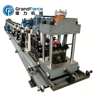 Machine de profilage de poutrelles en C haute vitesse 4 mm, robuste, avec système de poinçonnage à entraînement par boîte de vitesses, roulement de moteur, certifiée CE pour l'acier