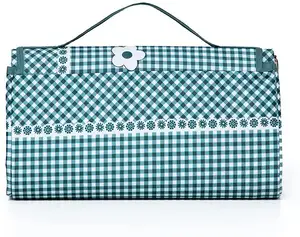 Piknik battaniyesi s, su geçirmez piknik battaniyesi piknik battaniyesi ekstra büyük 80 "* 60" açık taşınabilir piknik örtüsü 3 kat malzeme katlanabilir