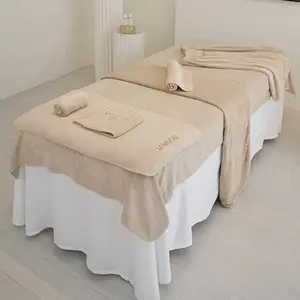 Beauty salon towel set Skin Management Beauty bath towel wrap head bed towel five-piece set