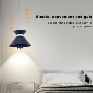 Mới Đến Hiện Đại Tối Giản Duy Nhất Đầu Giường Mặt Dây Chuyền Đèn Chùm Ánh Sáng Sáng Sáng Tạo Bắc Âu Đan Mạch Phòng Ăn Có Thể Điều Chỉnh Chiều Cao - Product Image 4