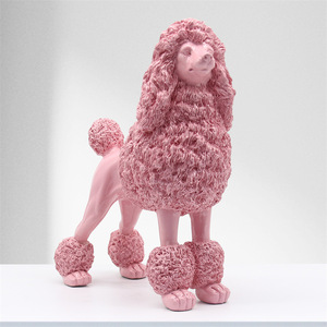 Ornamenti artigianali in resina per cuccioli di <span class=keywords><strong>cane</strong></span> <span class=keywords><strong>con</strong></span> motivo artistico decorazioni barboncino soggiorno studio ufficio-per pasqua anno nuovo arredamento Desktop - Product Image 2