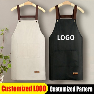 Biểu tượng tùy chỉnh thiết kế Nấu ăn tạp dề có thể giặt không tay nhà bếp Tạp dề PVC Tạp dề Tạp dề không thấm nước cho bồi bàn Barista BBQ Bar - Product Image 2