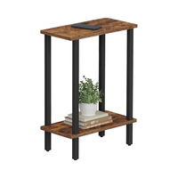 Vente chaude Moderne Canapé Étroit Table D'appoint Petit Espace Table Basse Rack De Stockage Table De Chevet Usine En Gros Console