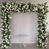 Arche de fleurs artificielles en soie pour mariage, couleur personnalisée, 7-8 pieds, écologique, pour la décoration de cérémonies, événements et fêtes