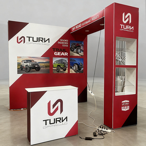 Kolay kurulum fuar teşhir standı 10x10 Pop up fuar standı özel tasarım promosyon sayacı expo fuar - Product Image 5