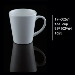 Tasse en mélamine 100% A5 bon marché en gros d'usine avec poignée tasse à thé en plastique blanc de Style japonais