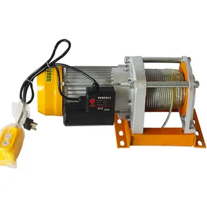 High quality portable electric mini cable hoist 600kg 30m cable winch