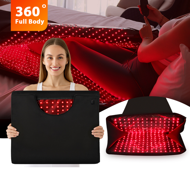 Redfy Hot Sale Led Red and Near Infrared Light Therapy Blanket Pod 660nm 850nm Red Light Therapy Full Body Mat Bed