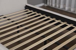 Willsoon Modern <span class=keywords><strong>Gold</strong></span> Supplier Gecertificeerd Aanpasbaar Beige Stoffen Gecapitonneerd Gegolfde Hoofdbord Gestoffeerd Zacht Bedframe Houten - Product Image 3