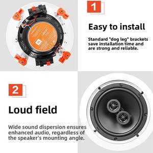 Ensemble de haut-parleurs de plafond 5 pièces : 35W, double tweeter + caisson de basses <span class=keywords><strong>Yamaha</strong></span> + amplificateur décodeur Denon 5.1 - Product Image 4