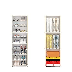 Square Eco-Friendly <b>Shoe</b> Rack <b>Shoe</b> <b>Storage</b> Cabinet Plastic <b>Shoe</b> <b>Shelves</b> Organizer Closet Hallway Bedroom Entryway Clear Sneaker - Product Image 1