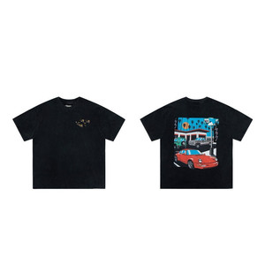 T-shirt à imprimé graphique 100% coton, manches courtes, coupe classique, style streetwear avec design inspiré de la galerie - Product Image 2