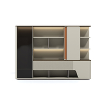 Venta caliente de fábrica Muebles de estilo para el hogar Diseño moderno Librería de madera con envíos rápidos