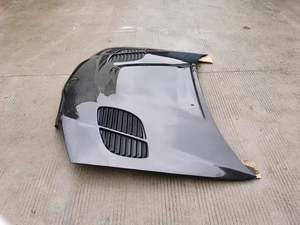 <b>For</b> BMW E46 4door Post GTR Engine Hood with Perforations CF Material <b>for</b> BMW E46 4door Post GTR Engine Hood with Perforations - Product Image 4