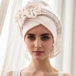 ホットセール 女性用 アフリカ ゲレ ターバン ヒジャブ 帽子 アソオケ ヘッドタイ 無地 ポリエステル製 ソフト 四季対応 ムスリム ヘッドスカーフ - Product Image 6