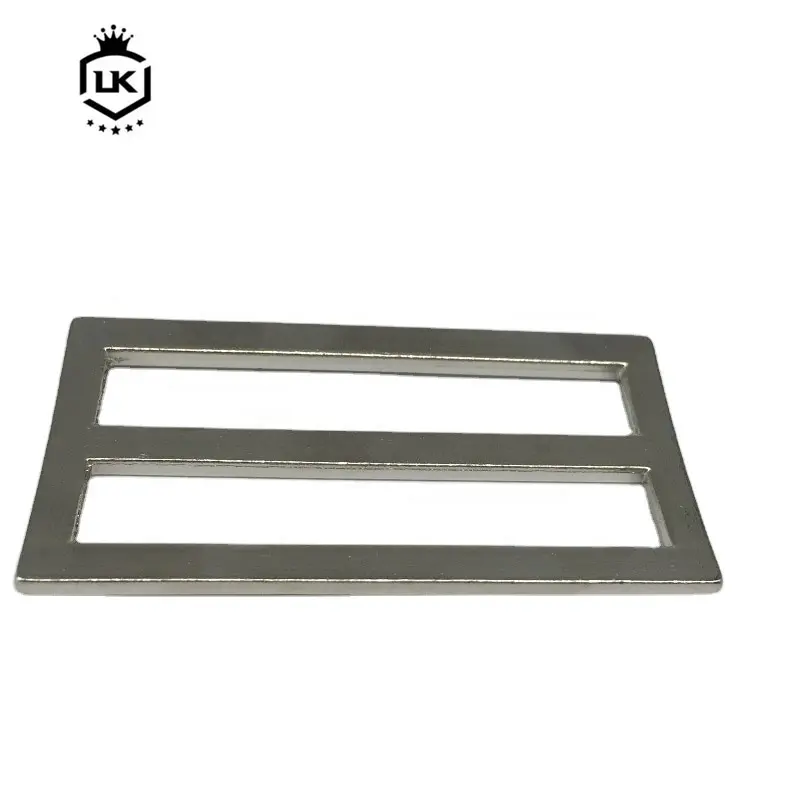 Alta Qualidade Saco Acessórios Ajustador Quadrado Metal Tri Glide Ajustável Slider Buckle Para Sacos