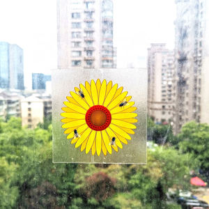 Trampa para <span class=keywords><strong>moscas</strong></span> <span class=keywords><strong>de</strong></span> frutas transparente para ventana, trampa para <span class=keywords><strong>moscas</strong></span> pegajosa, pegatina Attrape Mouches - Product Image 6