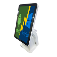 Terminal pos à écran tactile capacitif de 15.6 pouces tout en un avec machine kiosque pour restaurant et KFC et magasin