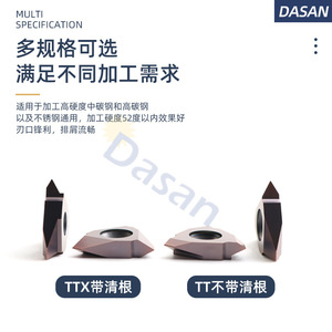 ที่จับเครื่องมือกลึง TTX32R6005 เครื่องตัดเกลียวภายนอก 60 องศา สำหรับเครื่องกลึง ใช้งานทั่วไป - Product Image 2