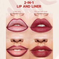 Rouge à Lèvres Personnalisable OEM Couleur 2 en 1 Crayon à Lèvres Formule à Base d'Eau Tenue Longue Durée Teinte à Lèvres Hydratante Sensation Douce Marqueur à Lèvres