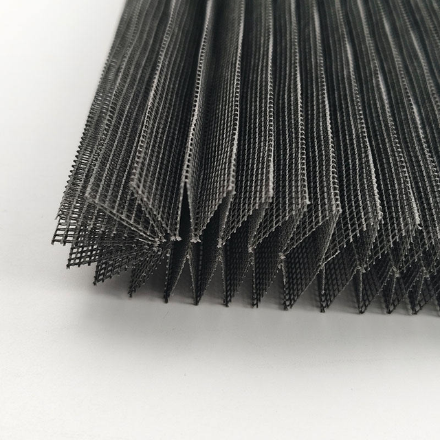 High Quality Modern Insect Pleated Retractable Polyester Window Screen with Aluminum Frame and Easy Installation